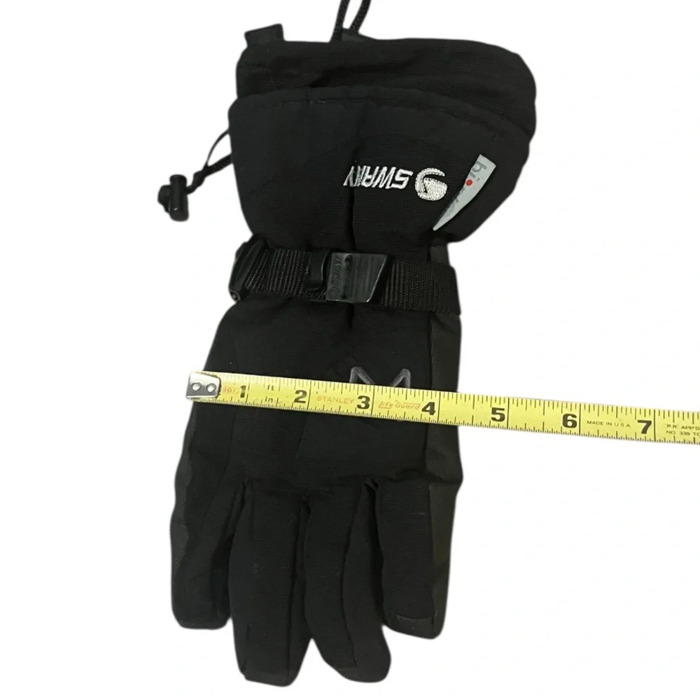 SWANY Bi Plex Women’s Winter Ski Snow Board Black Gloves Ladies Sz M